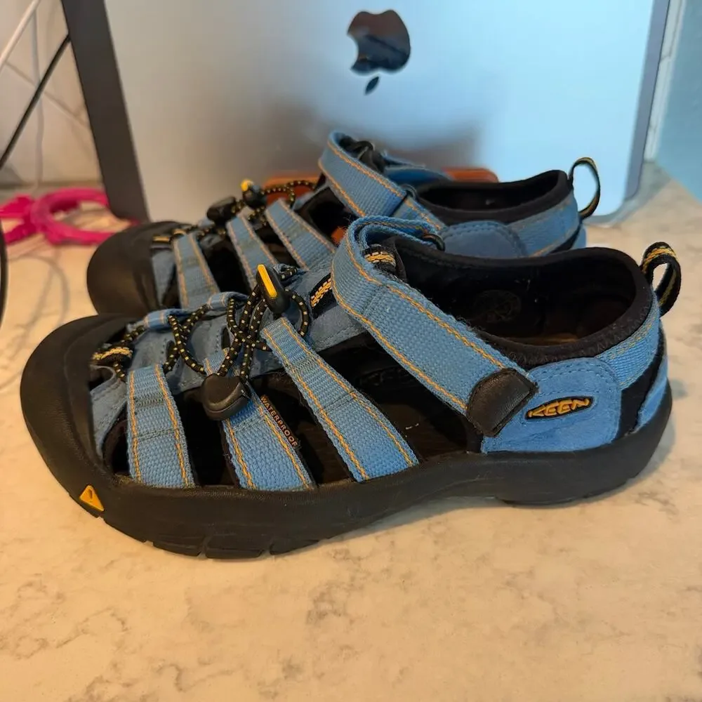 Keen Hiking Sandals Blue Black Orange Size 5